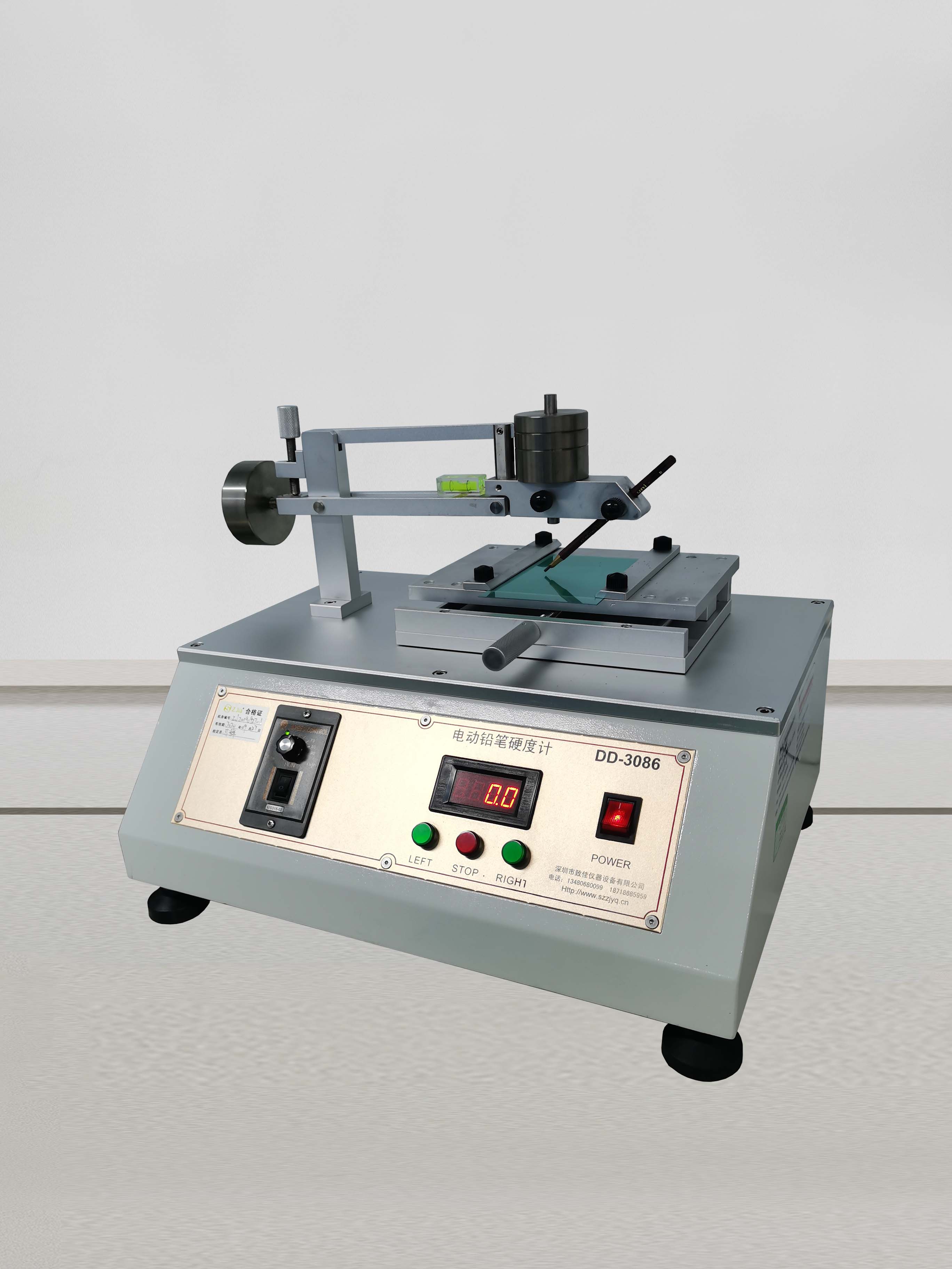 Surface pencil hardness test